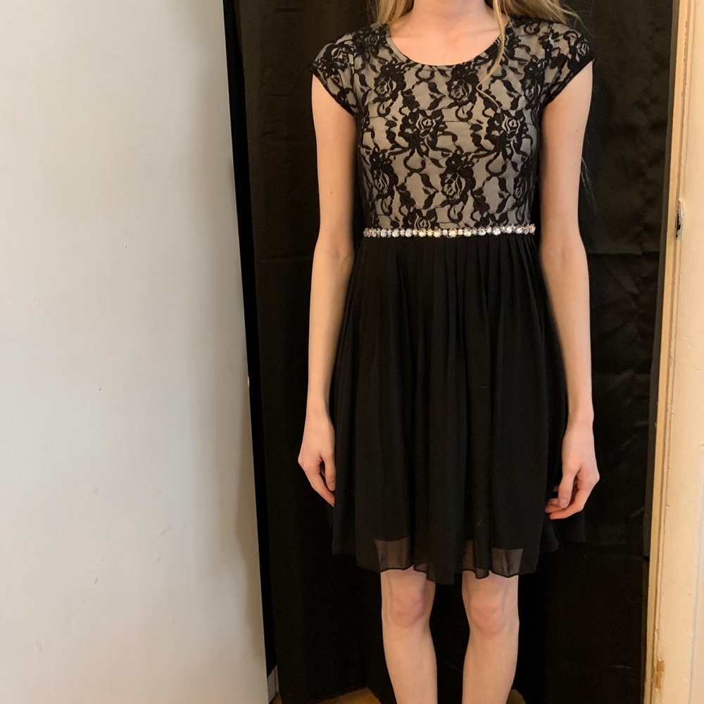 Girls black dress